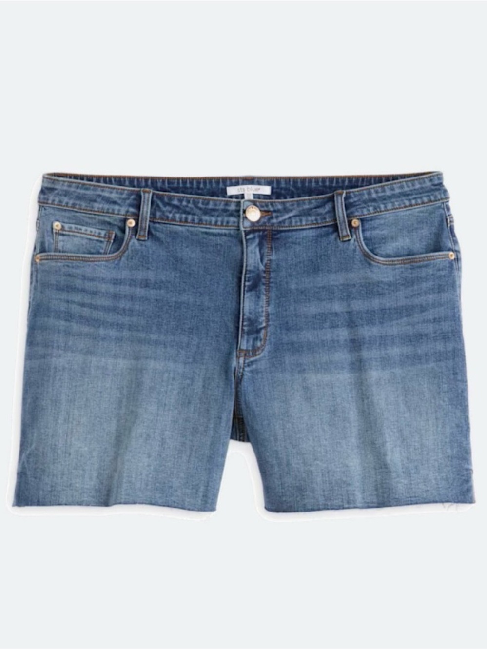 STS Blue - AUBREY MID RISE SHORT SIDE SLIT CUT OFF HEM